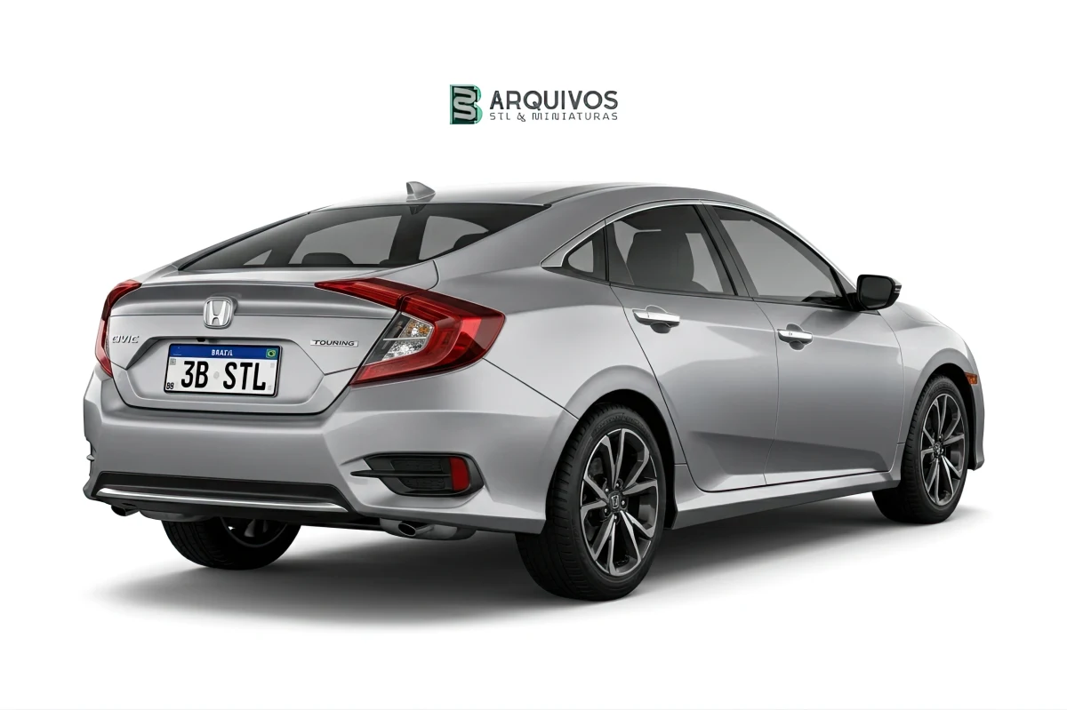Modelo 3D STL - Honda Civic LED 2019 — foto 3